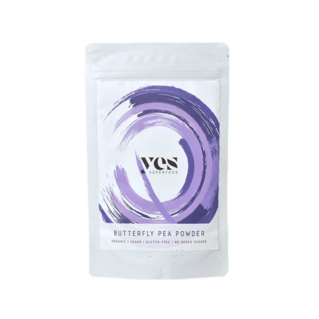 Butterfly Pea por természetes élelmiszer-színező tasakos csomagolásban – Yes Superfood