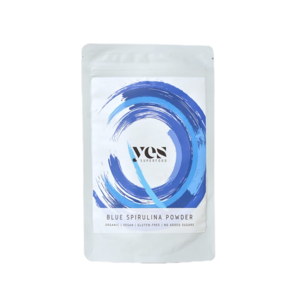 Kék spirulina por tasakos csomagolásban – Yes Superfood Blue Spirulina Powder